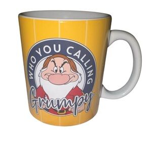 DISNEY Paladone Rare Premium “Who You Calling Grumpy” Collectible Whimsical Mug